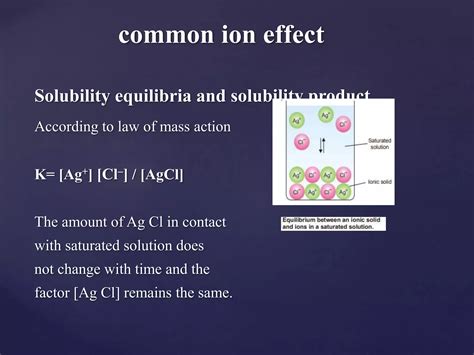 COMMON ION EFFECT | PPTX