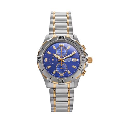 Citizen Men's Two Tone Stainless Steel Chronograph Watch - AN3394-59L