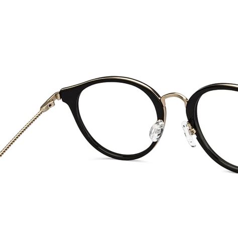 Buy Black Gold Full Rim Round Lenskart STUDIO LK E15162-C2 Eyeglasses ...