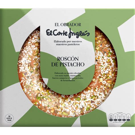 roscón de Reyes de pistacho pieza 850 g · EL OBRADOR EL CORTE INGLES ...