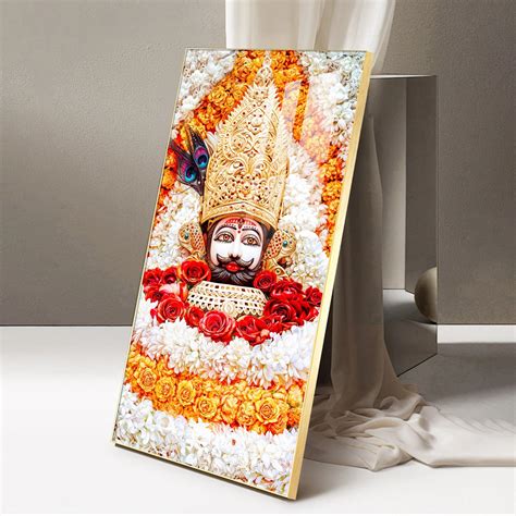 Divine Shyam Baba Premium Acrylic Vertical Wall Art – LuxxeArt