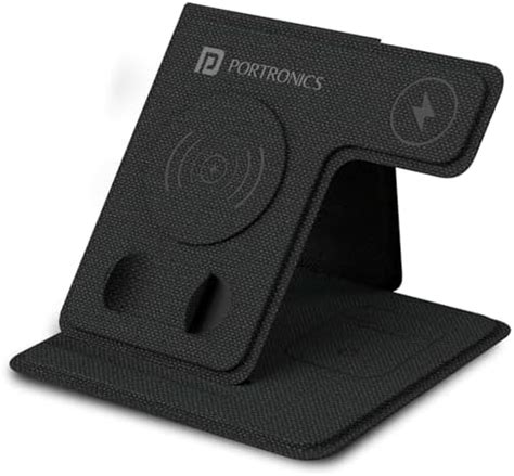 Portronics Freedom Trio 15w 3in1 Wireless Charger for iPhone 15/15 Plus ...
