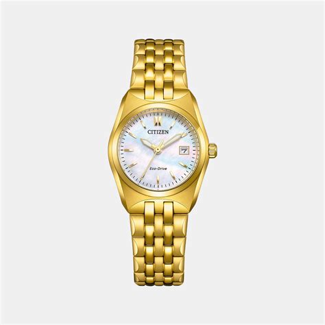 Citizen Corso Women White Stainless Steel Watch EW2293-56D – Just In Time