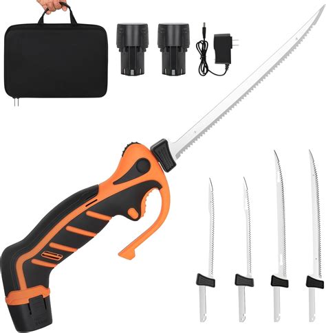 Kalkal Cordless Electric Fillet Knife for Fish, Precision Cut with High ...