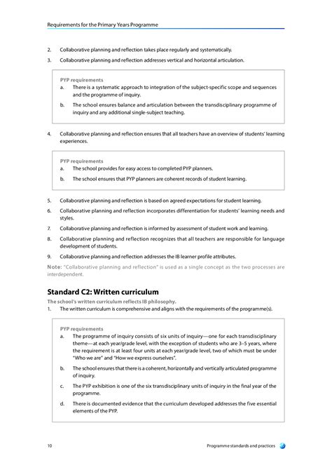 The Curriculum Framework of The Primary Years Programme (PYP) of The IB ...
