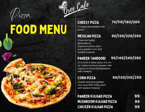 Image result for Customized Menu Design