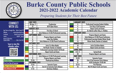 Calendar and Dress Code – Students & Parents – Burke County Public Schools