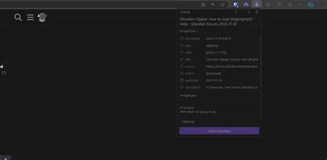 Image result for Web Clipper Obsidian Verable Code
