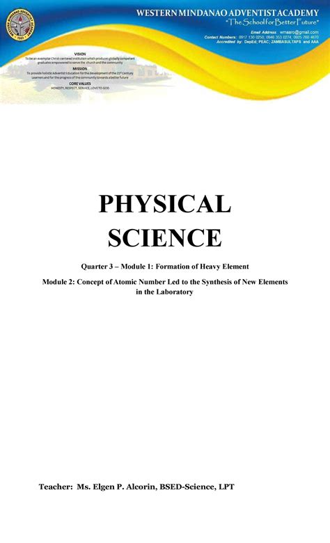 Image result for Physical Science Module 2