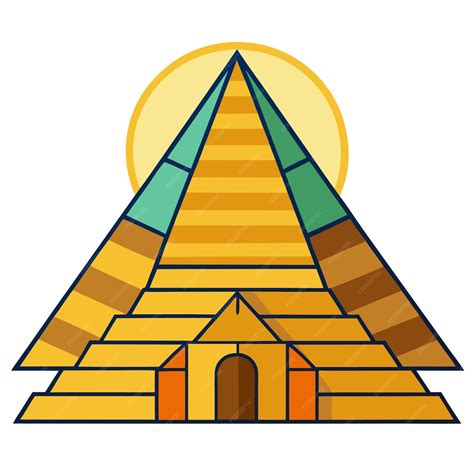 Egyptian pyramid clipart vector art and illustration | Premium AI ...