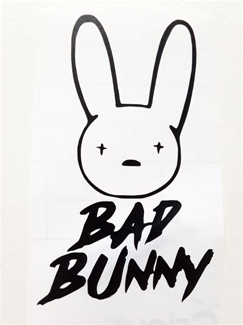 Bad Bunny Logo with Letters Sticker Vinyl Decal Great for Window Car ...
