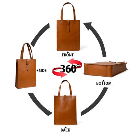 Chestnut Elegance Leather Tote — MaheTri