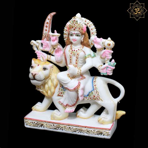 Durga Marble Murti for Homes and Temples in 1feet – BMBIDOLS