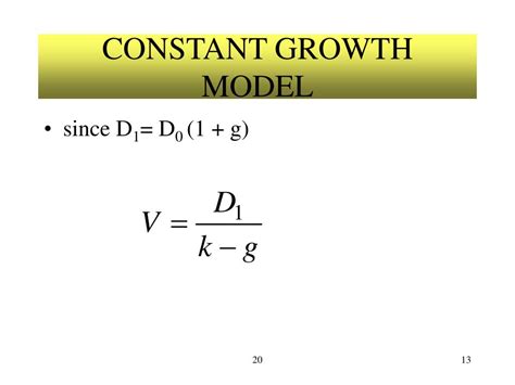 Image result for Constant Growth Model Graphical Graph