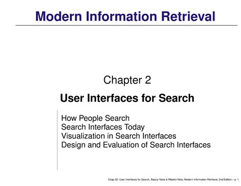 B tech-Information Retrieval chapter 2 - User Interfaces For Search ...