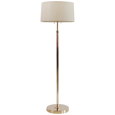 Adjustable Brass Floor Lamp by Nessen Studios at 1stDibs