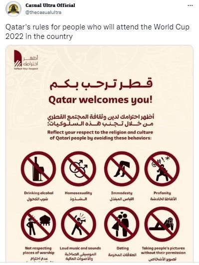 Qatar FIFA World Cup: Fans Asked To Desist From Drinking, Playing Loud ...