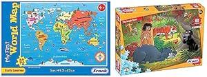 Buy Frank My First World Map Puzzle 24 Pieces & Frank The Jungle Book ...