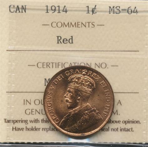 1914 One Cent - Geoffrey Bell Auctions