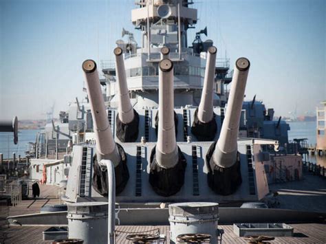 These powerful cannons on the USS Wisconsin were the last guns fired ...
