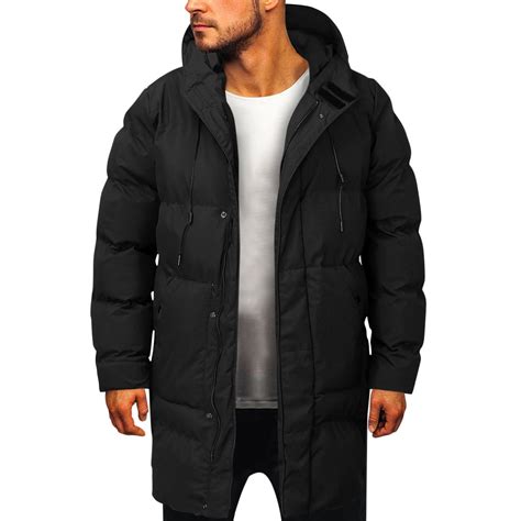 LEEy-world Long Winter Coats for Men Men Lightweight Puffer Jakcet ...