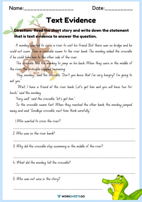 Image result for Reading Worksheets Text Evidence