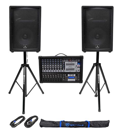 Buy (2) JBL Pro JRX212 12" 2000w PA/DJ Speakers+Powered 12-Channel ...