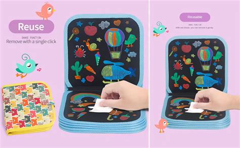Prancing Unicorn Drawing Graffiti Writing White Board Portable Double ...