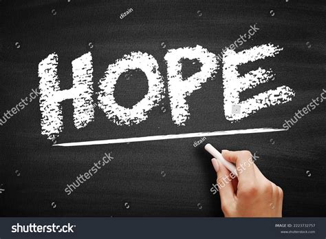 Hope Hanging Onto Positive Expectations Acronym Stock Photo 2223732757 | Shutterstock