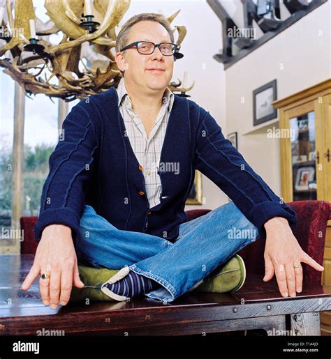 Portrait of comedian Vic Reeves photographed at home in March 2006 ...