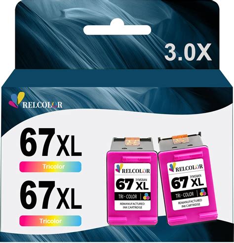 Amazon.com: COCCINK 67XL Ink Cartridge Replacementfor HP Envy 6000 6458 ...