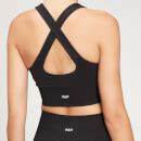 Women's Seamless Cross Strap Sports Bra | Black | MYPROTEIN™