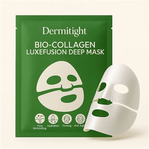 Buy DermiTight Bio Collagen Face Mask | Korean Face Mask Sheet with ...
