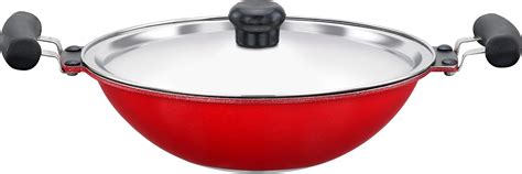 Buy SOWBAGHYA Non Stick Elite Aluminium Deep Appakadai - Red - Appam ...