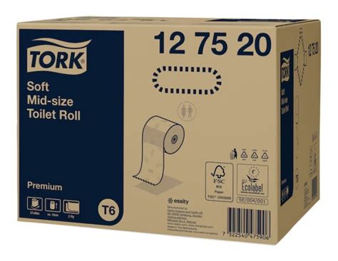127520 Tork | Tork 27 rolls of Toilet Roll, 2 | 136-9588 | RS