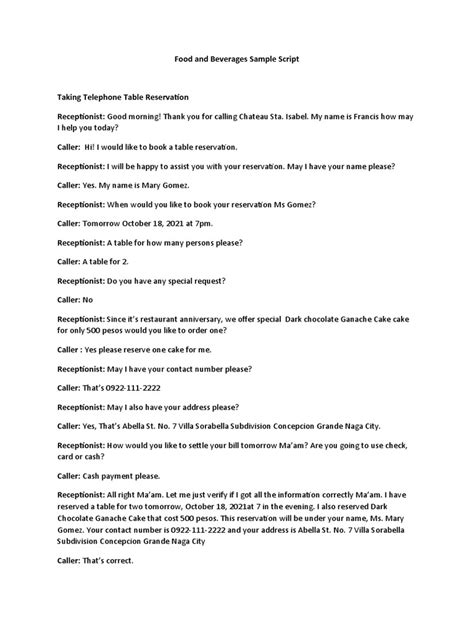 Image result for Waiter Script