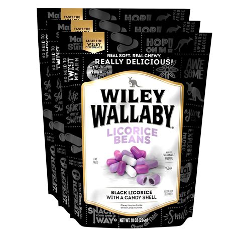 Buy Wiley Wallaby 10 Ounce Classic Black Gourmet Australian Style Soft ...