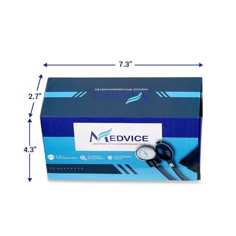 Buy MEDVICE Manual Blood Pressure Cuff - Universal Size Aneroid ...