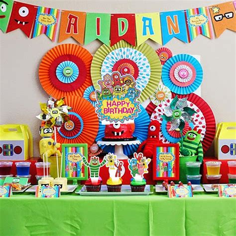 37Pcs Yo Gabba Cake Toppers Cupcake Toppers Yo Gabba Cake Decorations ...