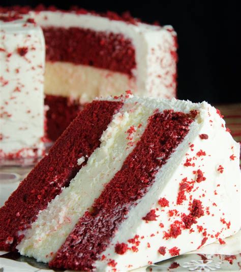 red velvet white chocolate cheesecake