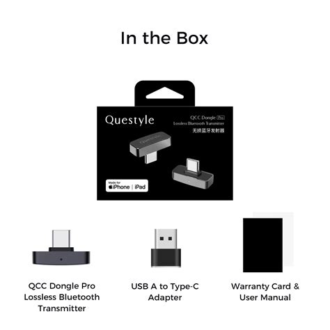 Questyle QCC Dongle Pro LDAC Lossless Bluetooth 5.4 Transmitter
