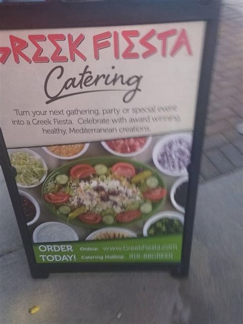 Menu at Greek Fiesta restaurant, Raleigh, Brier Creek Pkwy #109