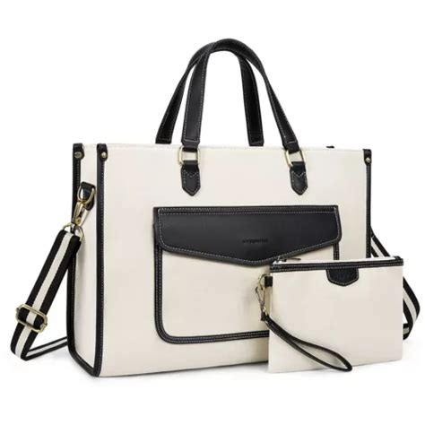 Missnine Tote Bag Canvas Laptop Bag for Women 15.6 inch India | Ubuy