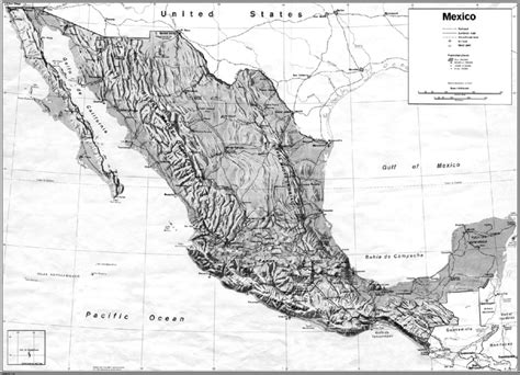 Map of Mexico showing northward dispersal corridors of the Sierra Madre ...