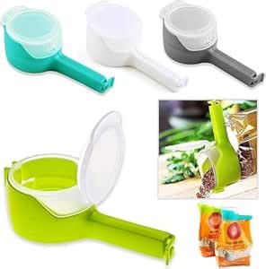 Cook it Well Pouring Clips Set of 3 – Food Bag Sealing Clips With Pour ...