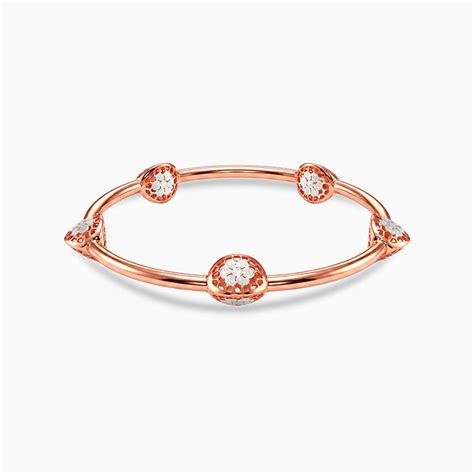 Dual Tone Bloom Accent Silver Bangle (Size: 2.6) – GIVA