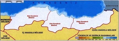 Karadeniz Bölgesi Bölümleri