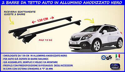 Barre Portatutto Per Tetto ALPINE Compatibile Opel Mokka 2013-2019 - Portapacchi Grigio Per Bagagli - 3