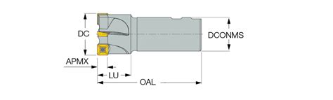 Iscar India | Milling > Indexable > Indexable End Mills > E90X | ISC3110500