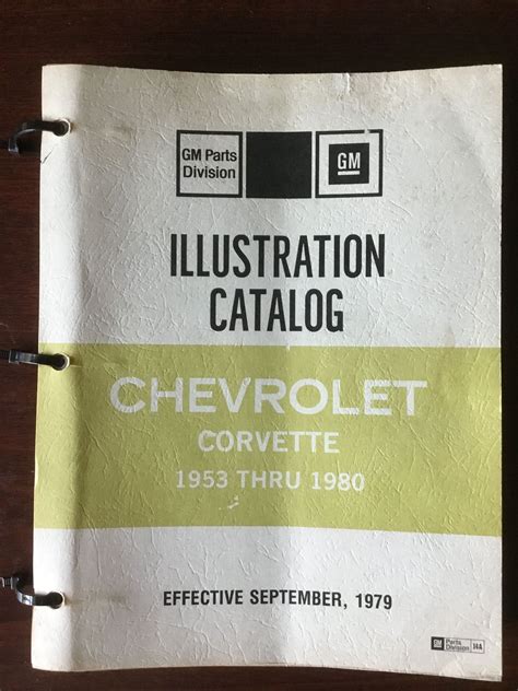 FS (For Sale) 1953-1980 GM Corvette Illustrated Parts Catalog ...